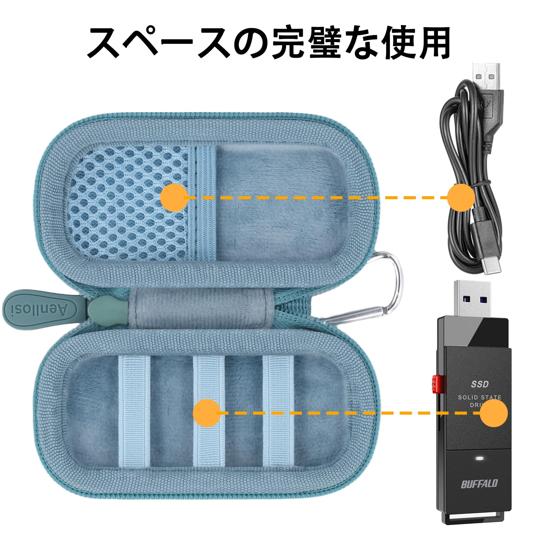 Amazon.co.jp: （ケースのみ）BUFFALO バッファロー SSD 外付け 1.0TB